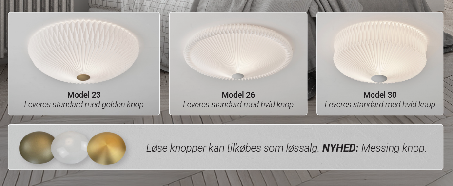 Le Klint Løs Knop - Hvid