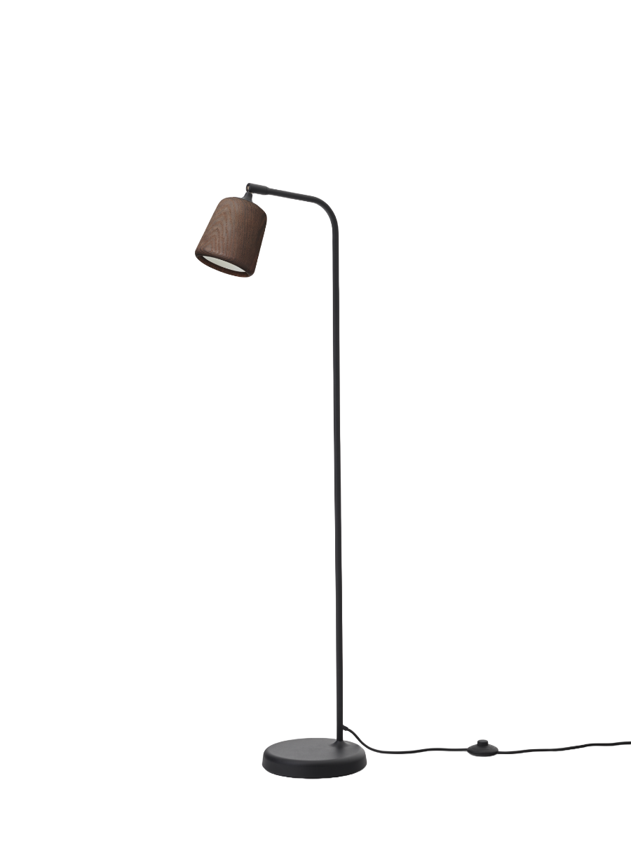 New Works Material Gulvlampe - Røget Eg