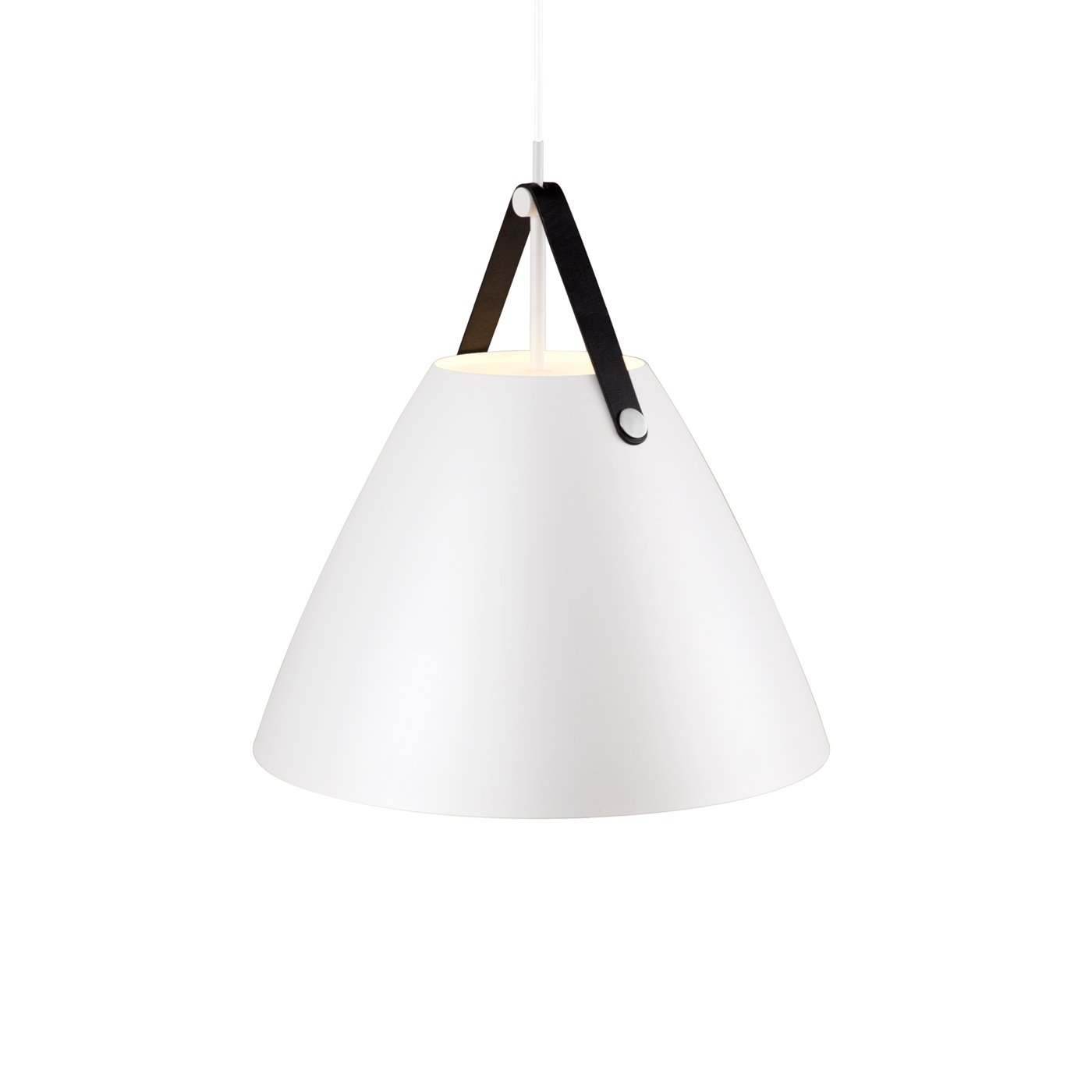 Stor Strap 48 pendel i hvis fra Design for the people - stor billig spisebordslampe