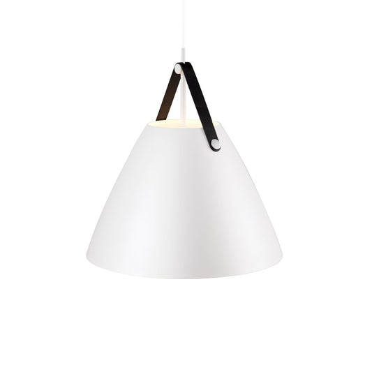 Stor Strap 48 pendel i hvis fra Design for the people - stor billig spisebordslampe