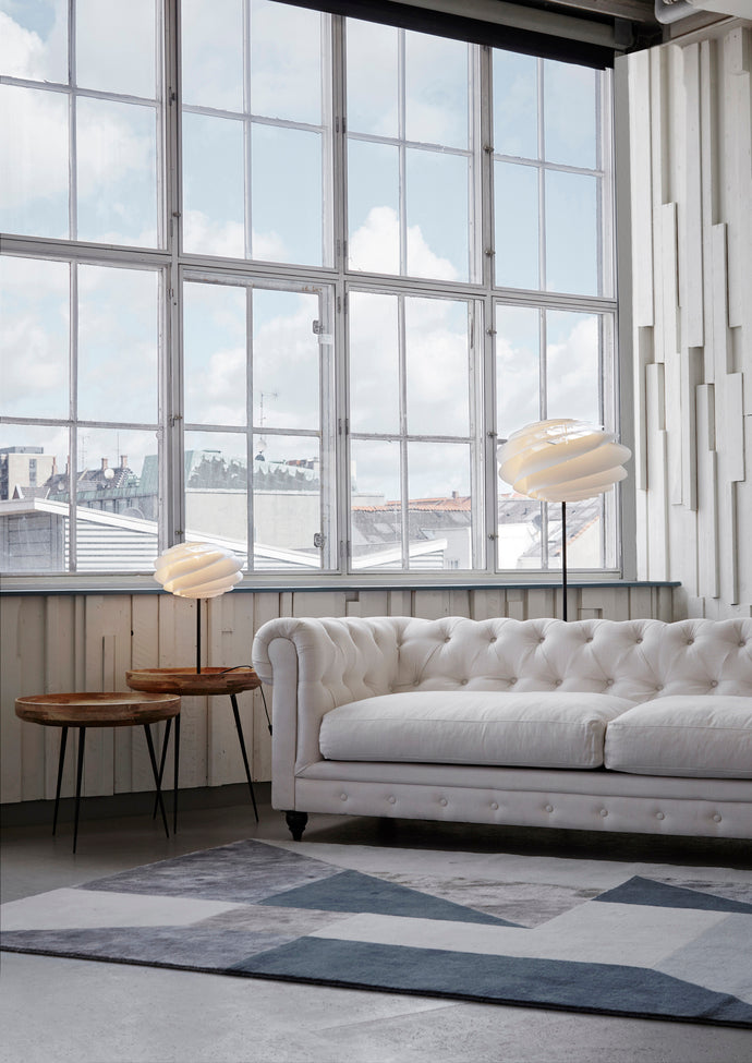 Swirl bordlampe og gulvlampe