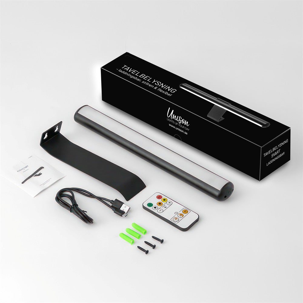 Gallerilampe genopladelig - Messing