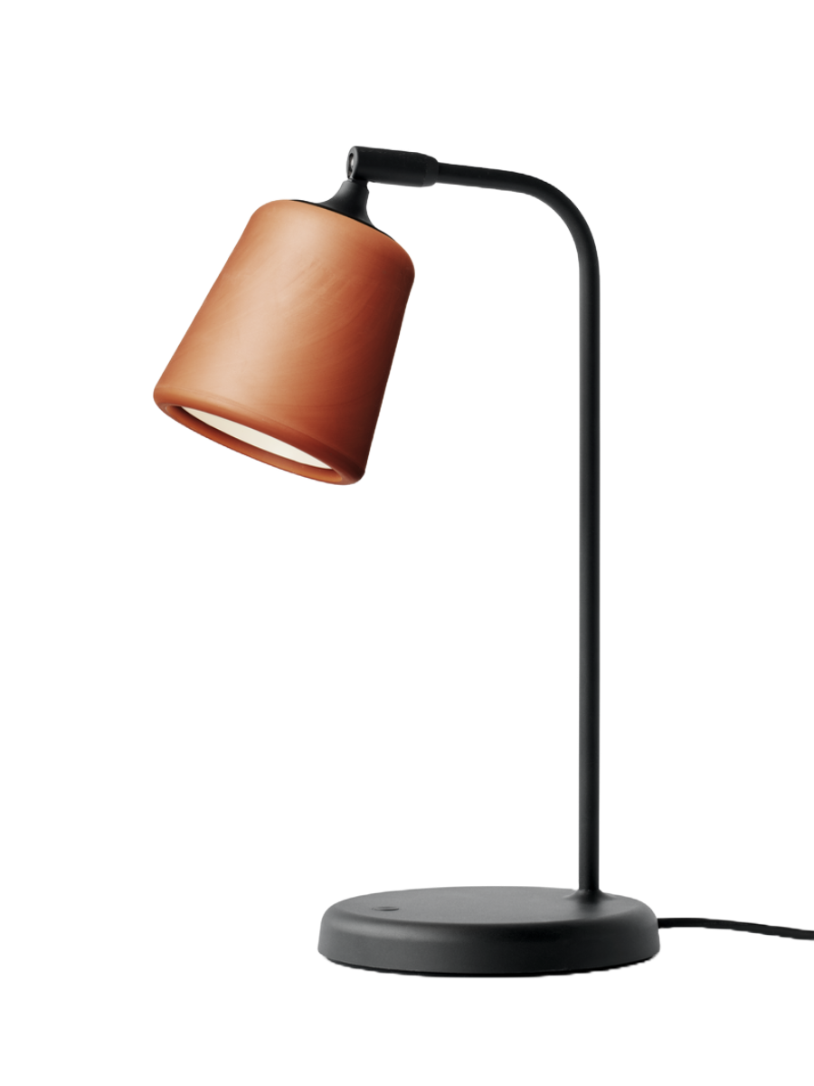 New Works Material Bordlampe - Terracotta