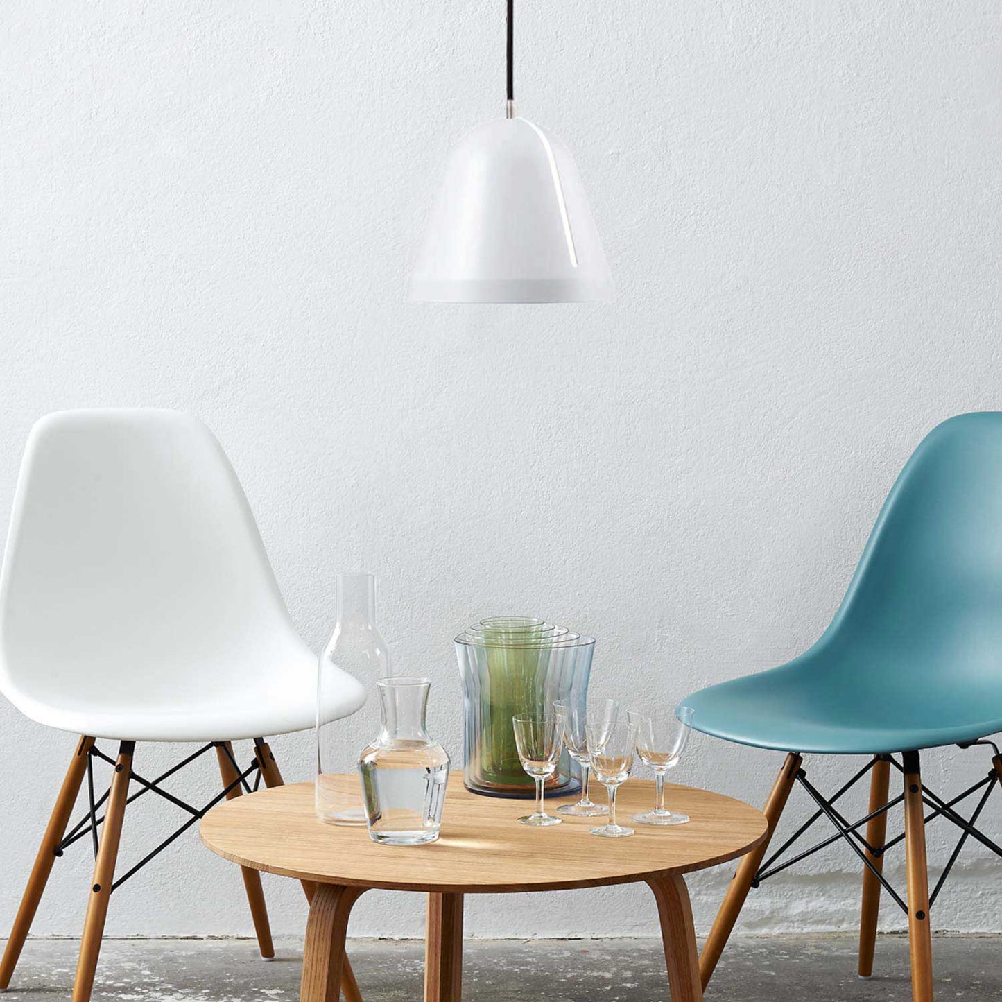 Tilt pendel Hvid Sort ledning