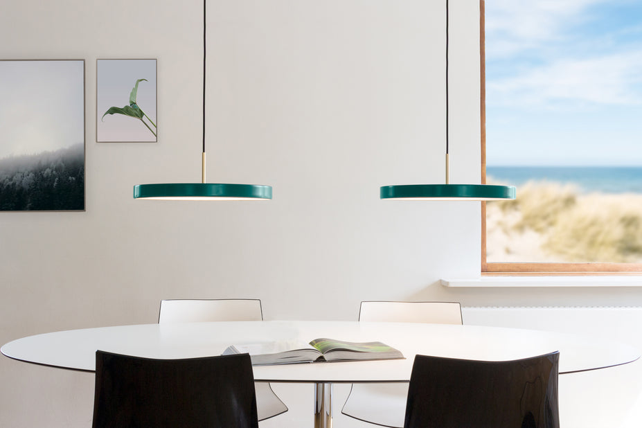 Grøn lampe umage asteria