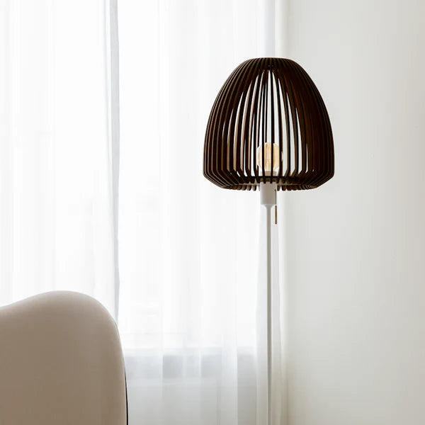 Lampeskærm i mørk eg umage clava wood