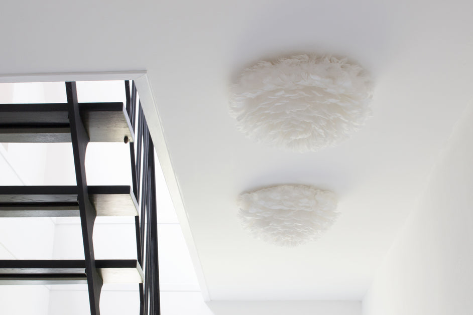 hvid loftlampe umage eos up