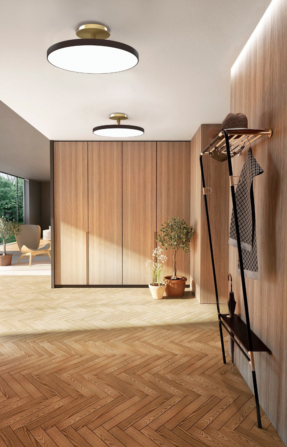 Antracit loftlampe umage asteria