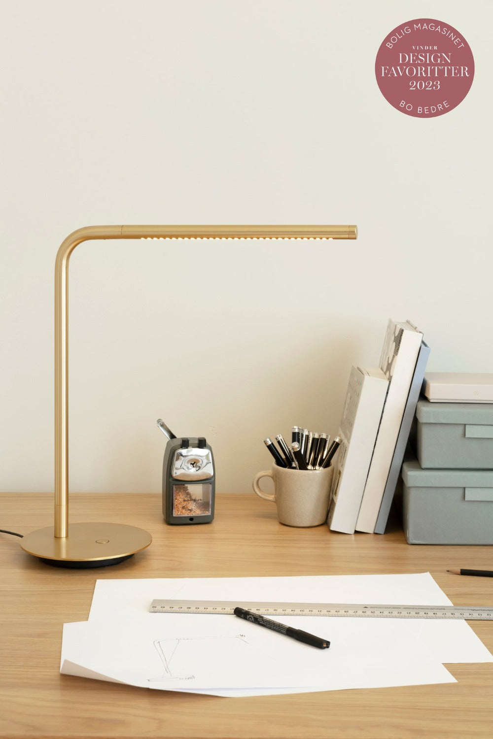 Messing bordlampe Umage omni