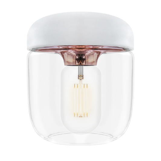 Umage Acorn Pendelskærm - Hvid/Poleret Kobber