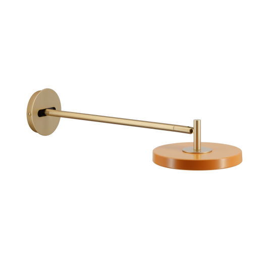 Dæmpbar orange væglampe hos Lampeexperten