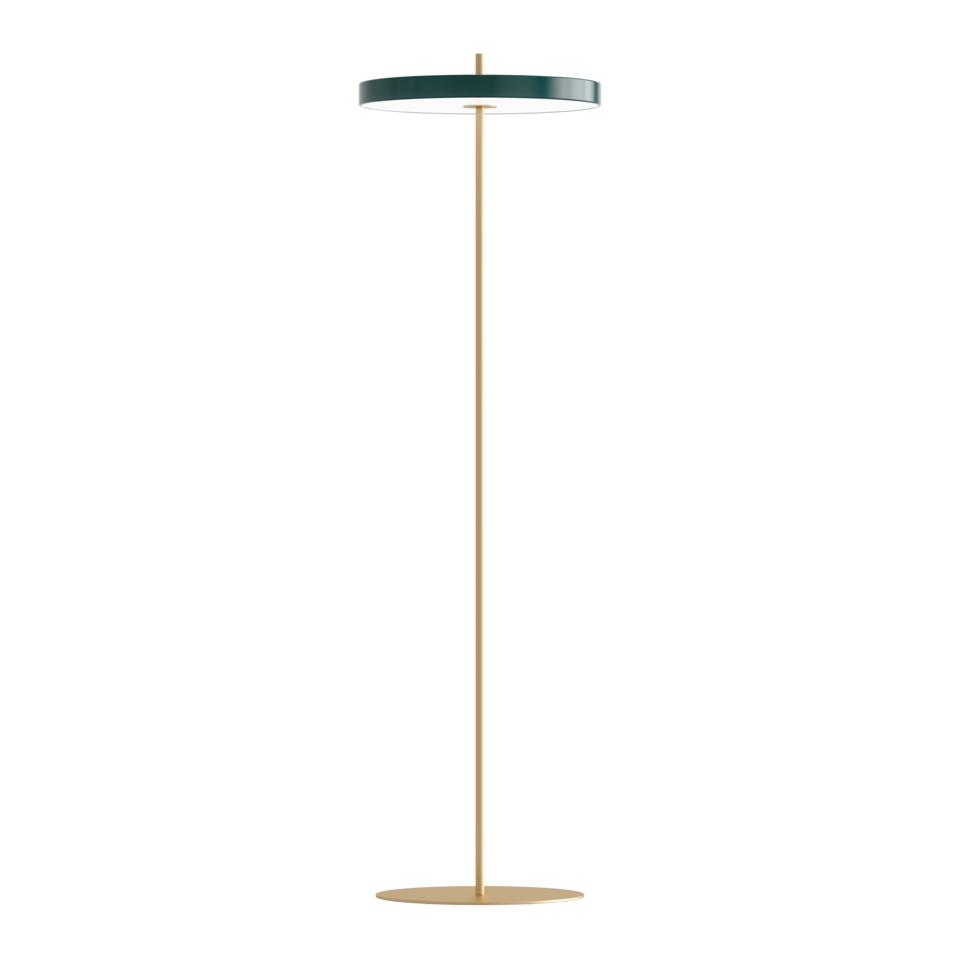 Grøn gulvlampe
