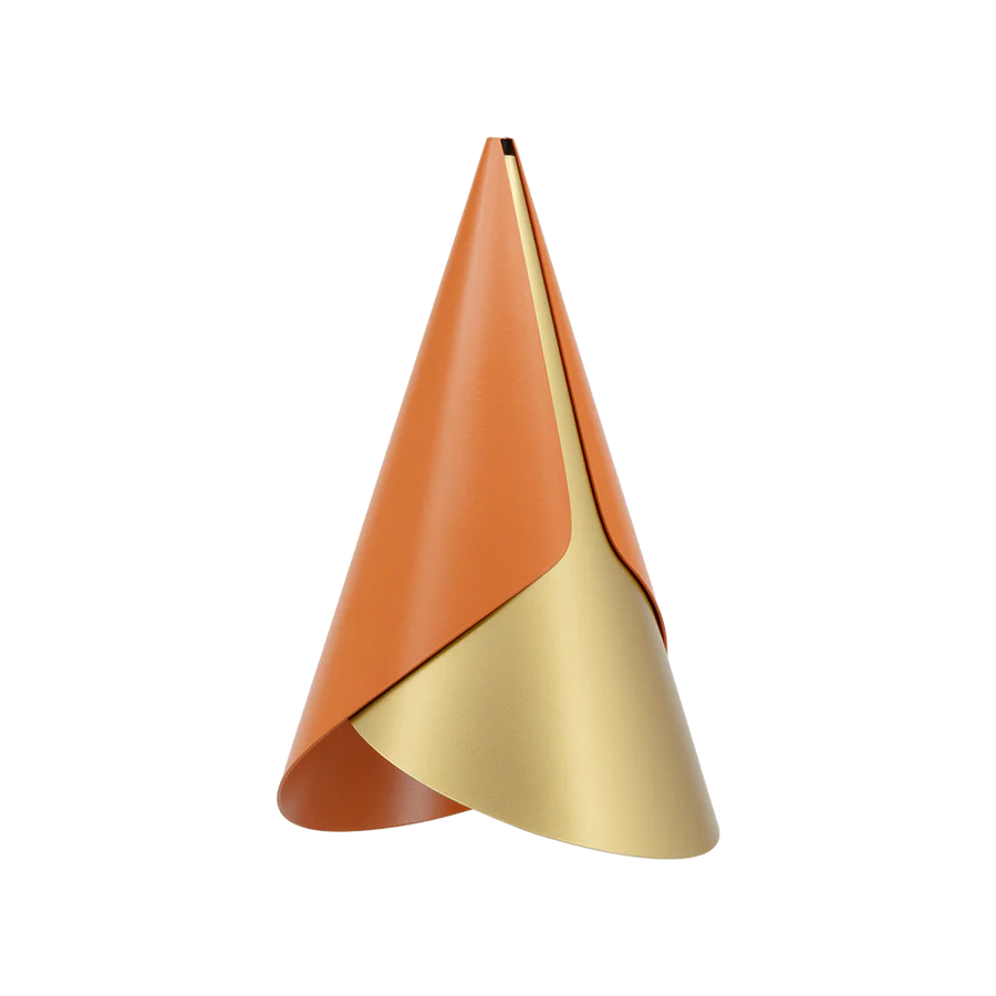 Umage Cornet Lampeskærm - Orange/Messing
