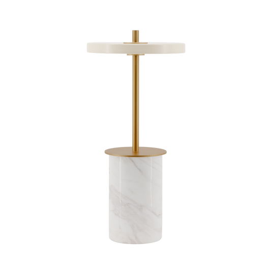 Umage Asteria Move Mini  - Portable bordlampe - Hvid marmor