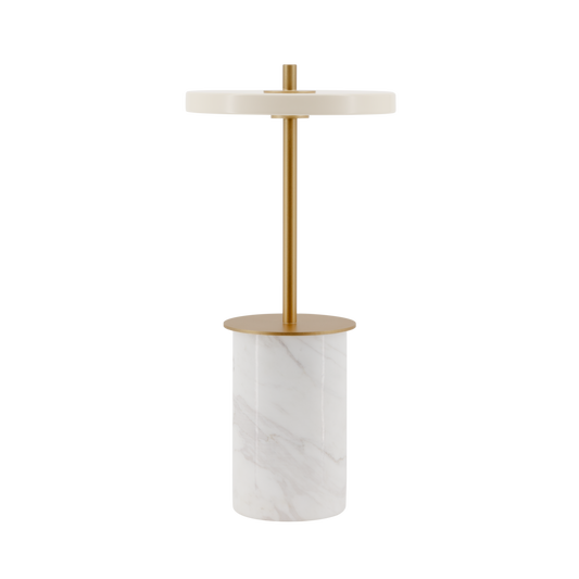 Umage Asteria Move Mini Portable bordlampe - Hvid marmor