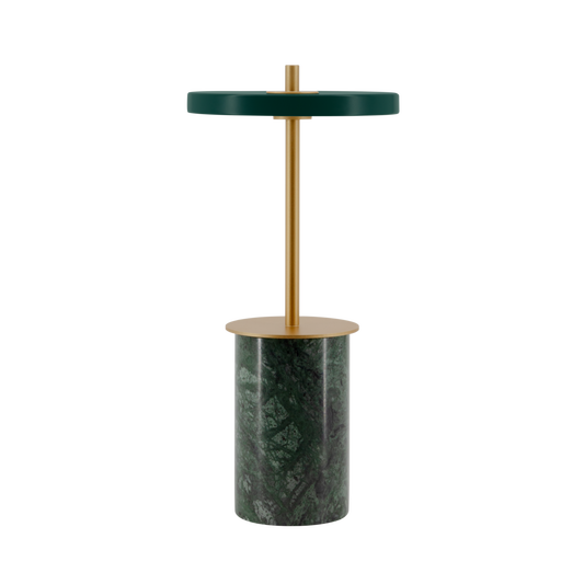 Asteria move bordlampe i grøn marmor uden baggrund