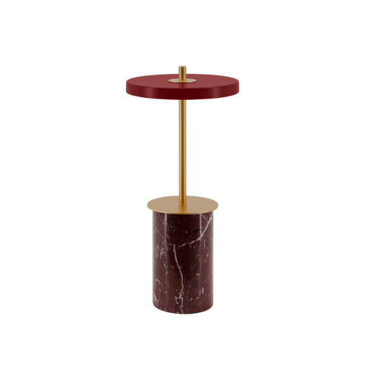 Umage Asteria Move Mini Portable bordlampe - Rød marmor