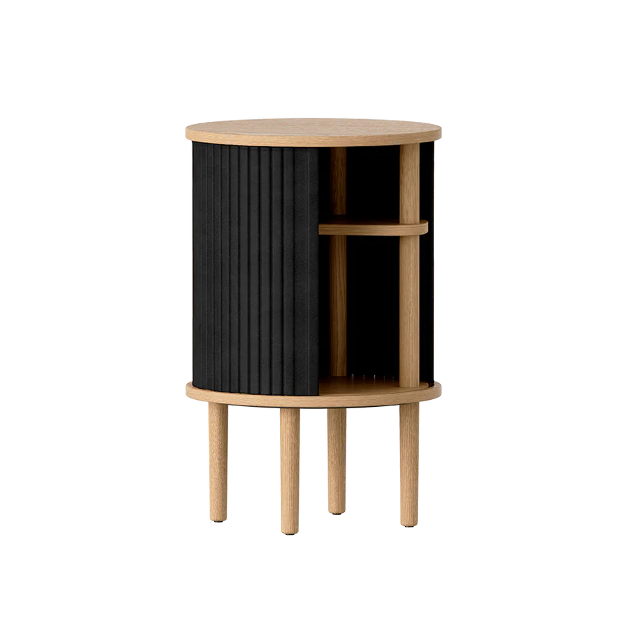 Umage sidebord med sort låge