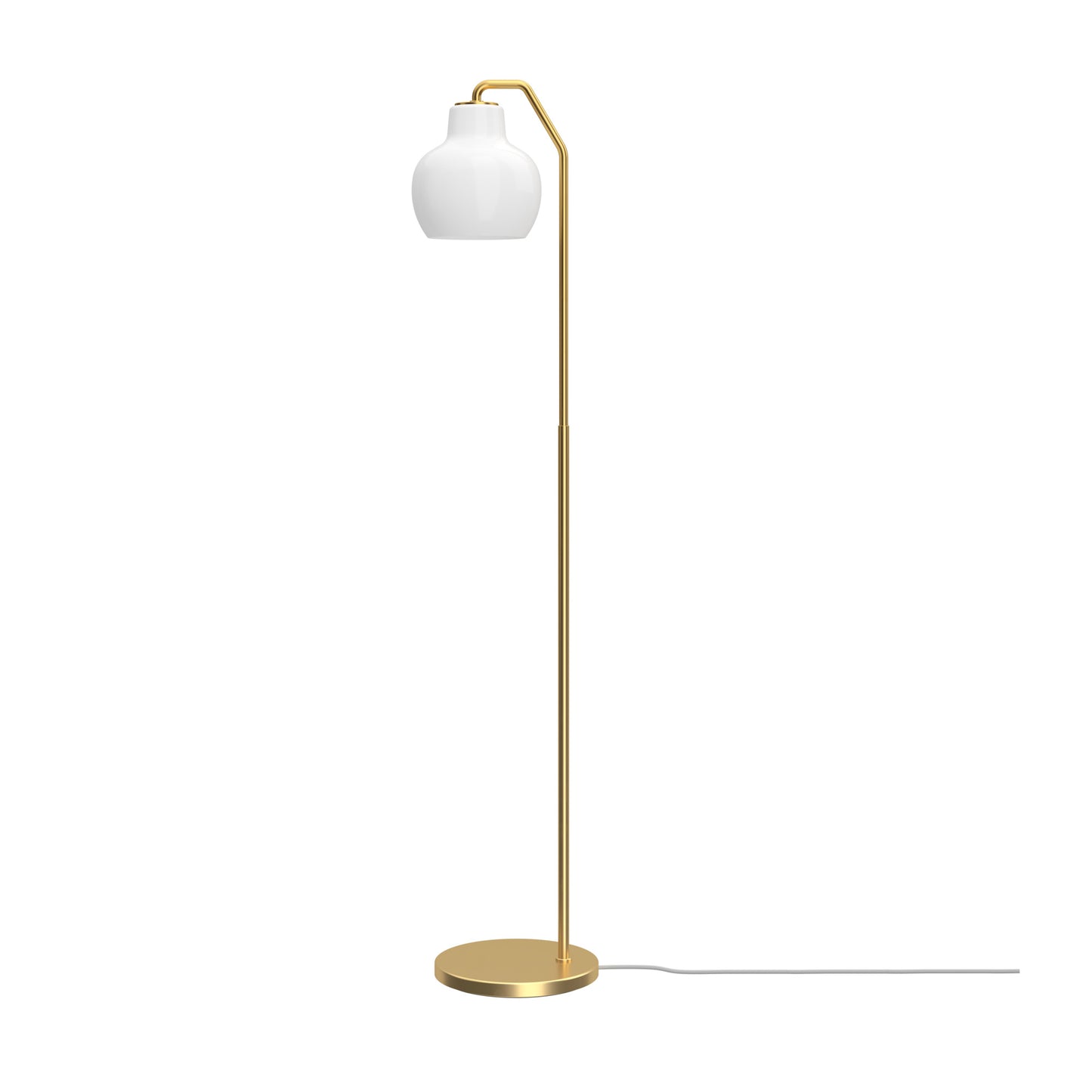 Louis Poulsen - VL Ring Crown Gulvlampe – Brass / Opal Glass