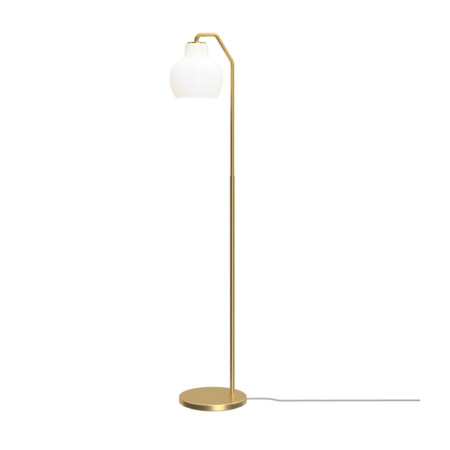 Louis Poulsen - VL Ring Crown Gulvlampe – Brass / Opal Glass