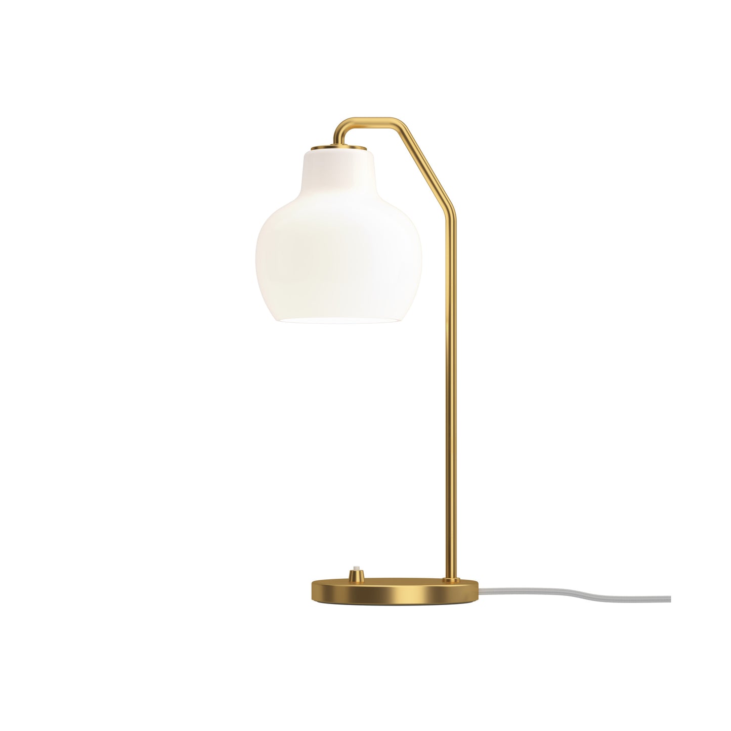 Louis Poulsen - VL Ringkrone Bordlampe – Brass / Opal Glass Ø150