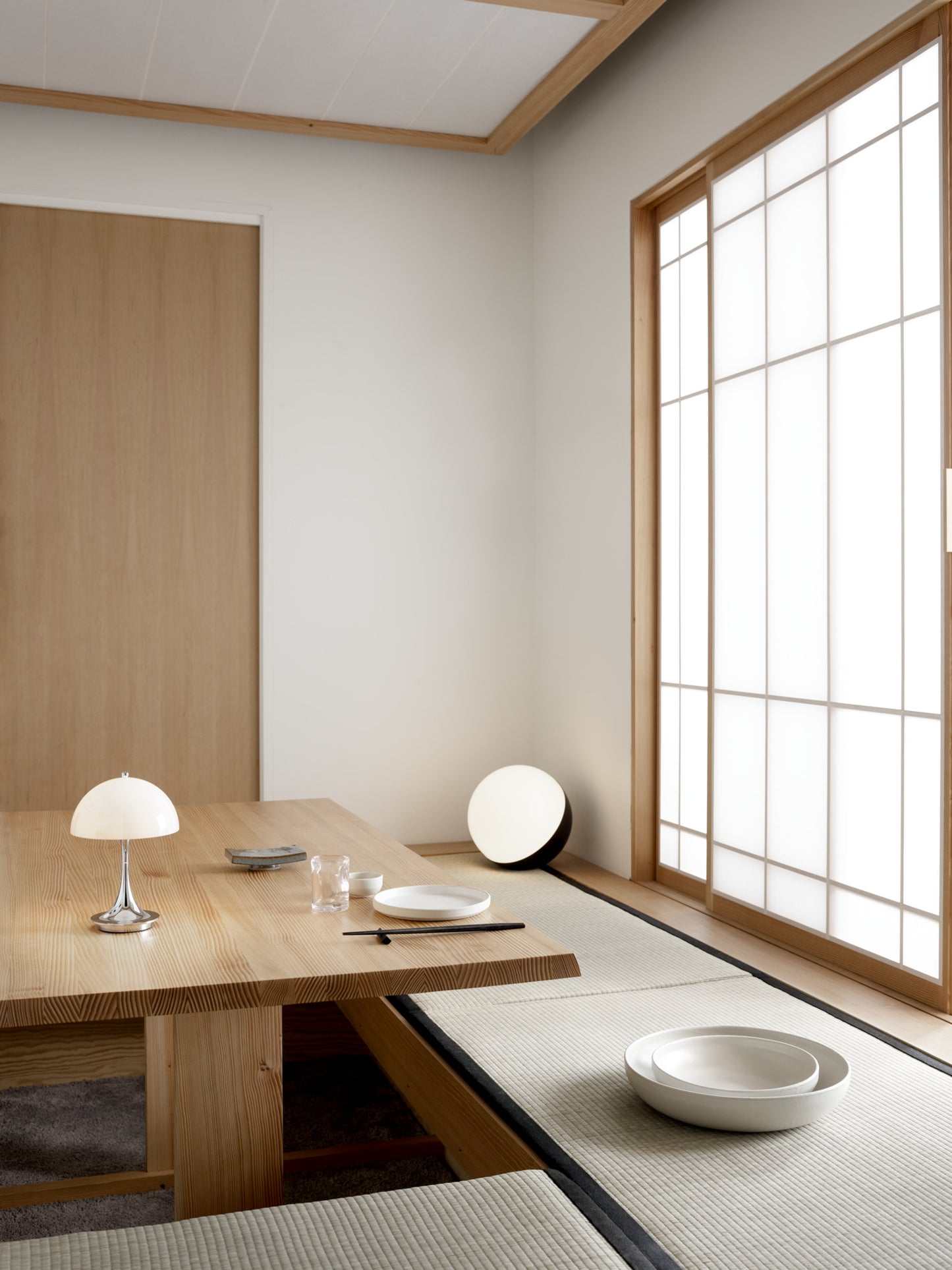 Louis Poulsen Panthella 160 Portable - Grå Opalt Akryl