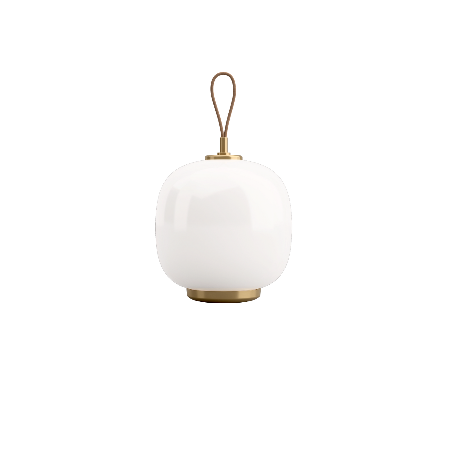 Louis Poulsen VL 45 Radiohus genopladelig Bordlampe Messing/Hvid Opal Glas