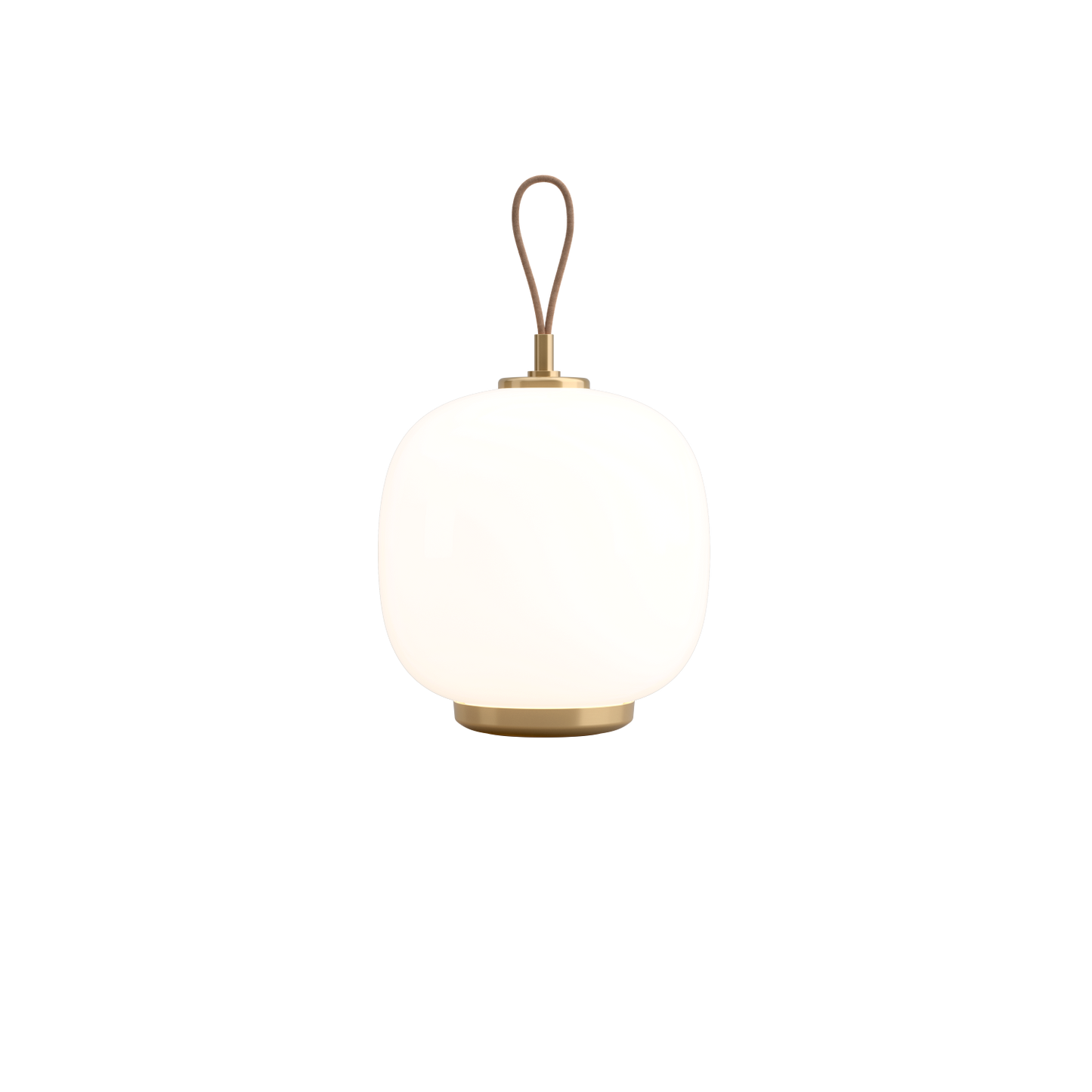 Louis Poulsen VL 45 Radiohus genopladelig Bordlampe Messing/Hvid Opal Glas