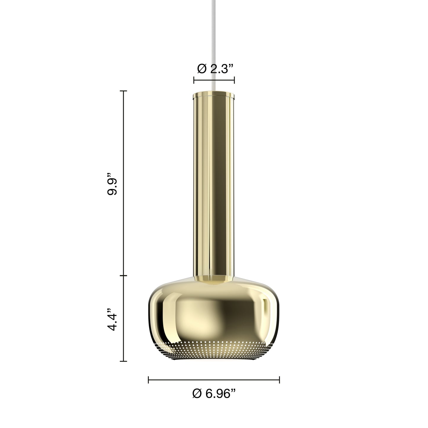 Louis Poulsen - VL 56 Pendel - Polished Brass