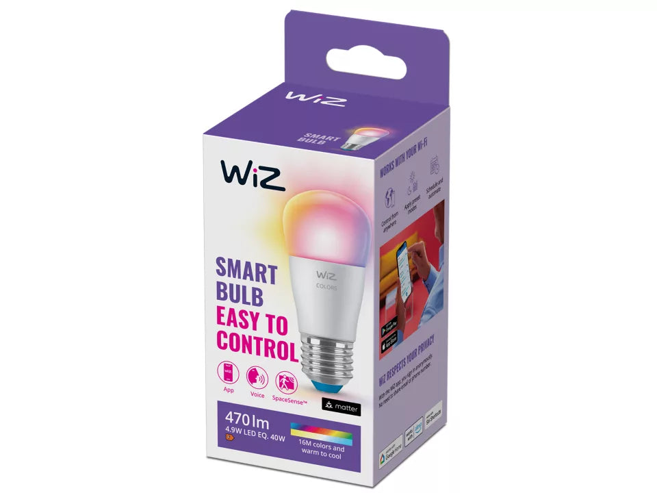 WIZ P45 4,9W Philips smart Fuld Farve LED E27 Wi-Fi