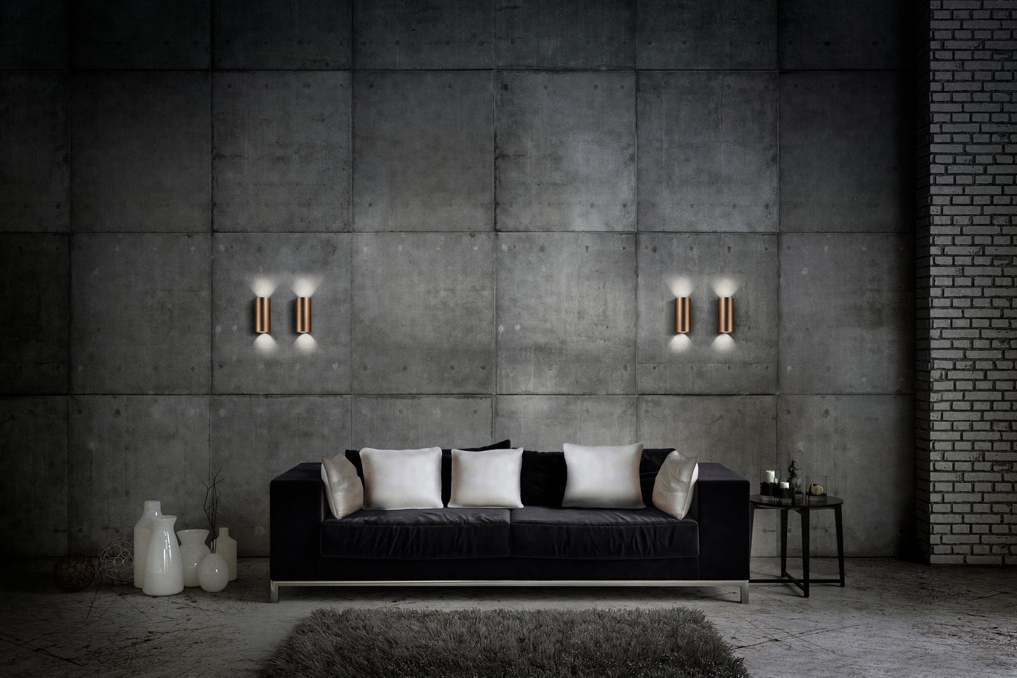 Light Point - Zero w1 væglampe - Rosegold