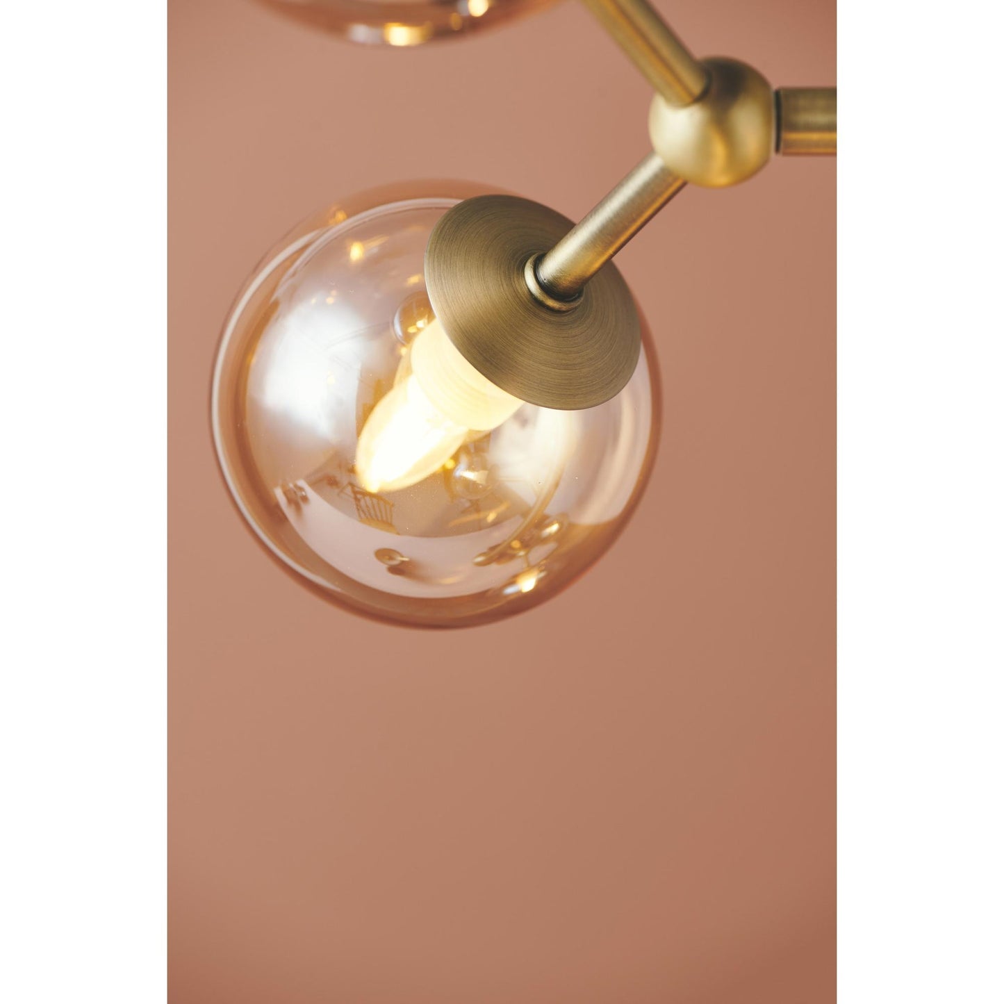 Halo Design Atom Trio Loftlampe - Amber/Antik Messing