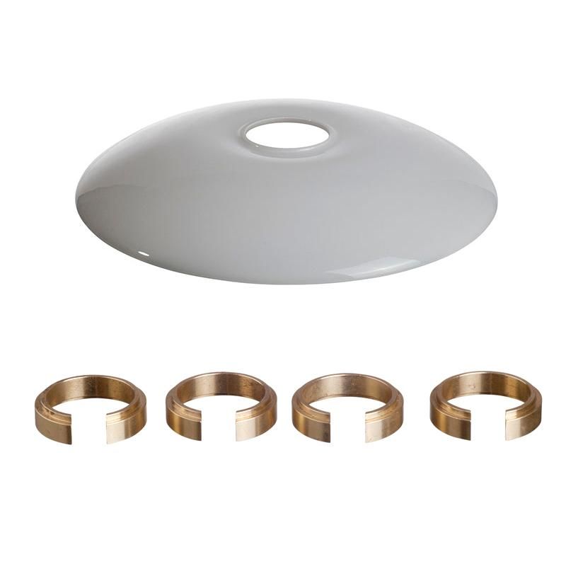 Louis poulsen PH stammekrone bombardementskrone - Glas overskærm m/4 stk. balanceringe