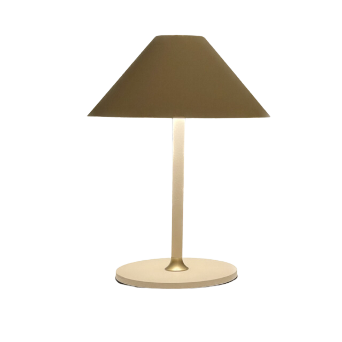 Beige genopadelig bordlampe
