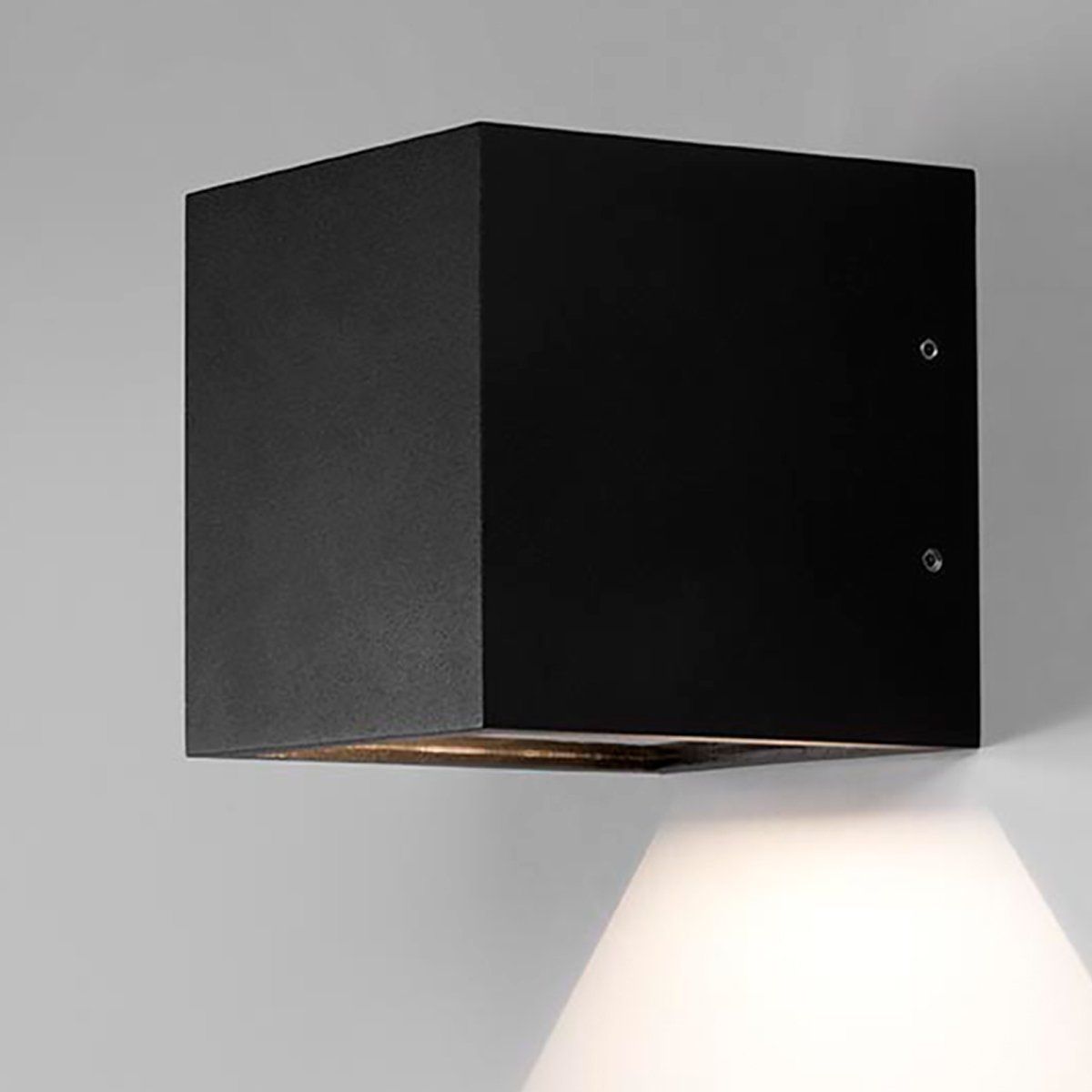 Light Point - Cube LED XL - dun - vägglampa - svart