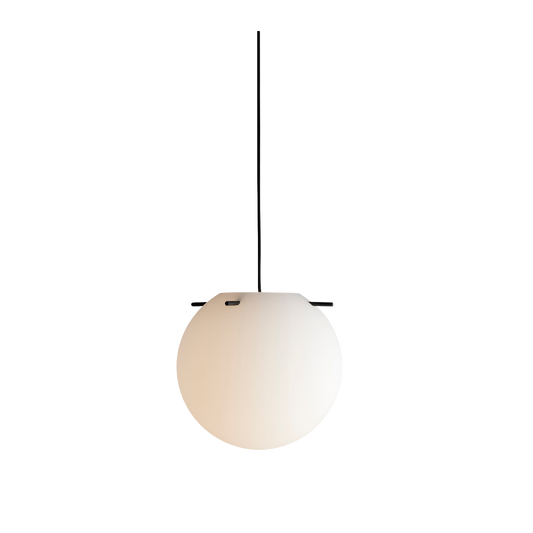 FRANDSEN Koi Pendel Ø25 - Opal Hvid/Sort Sticks