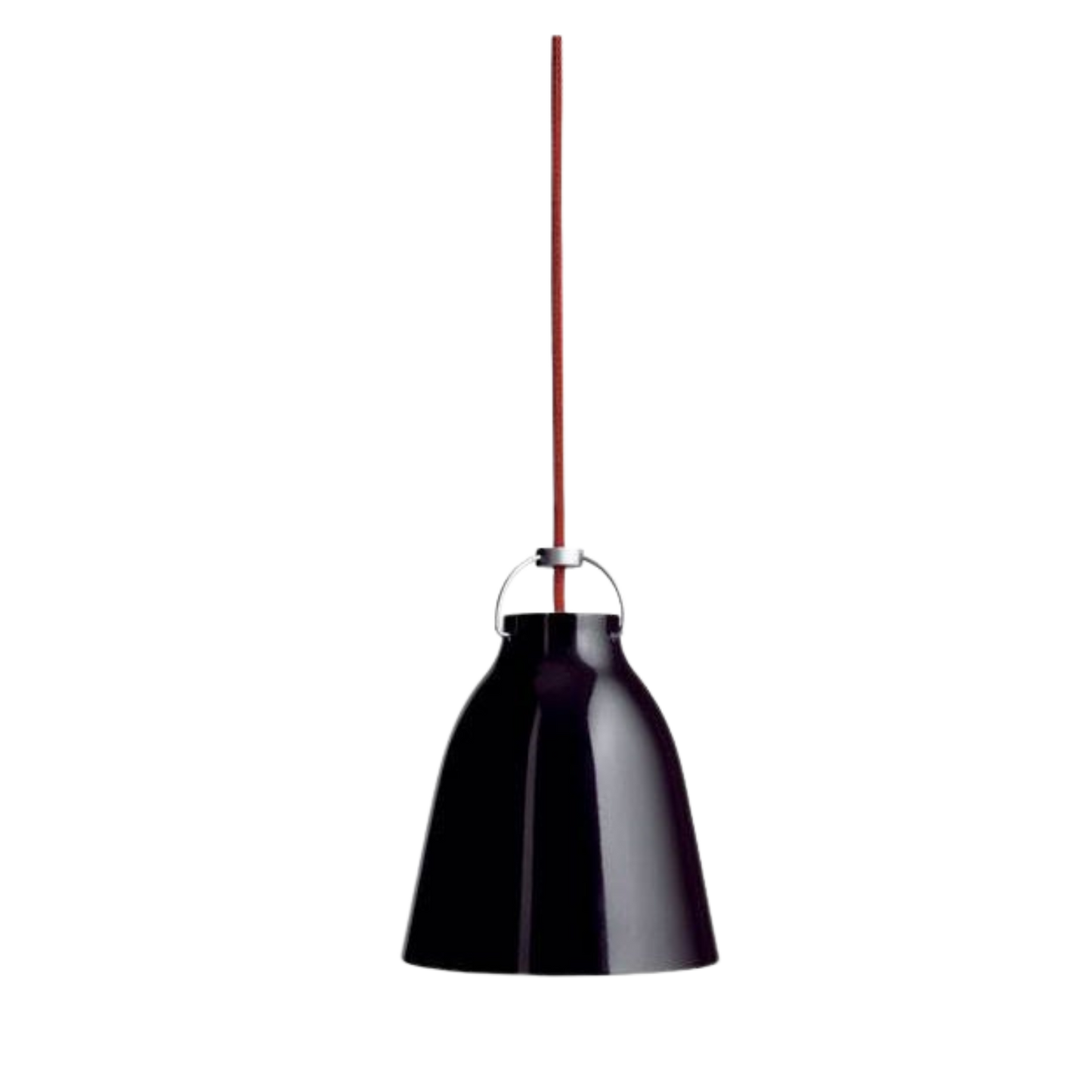 Fritz Hansen Caravaggio Pendel P1 Højglans - Sort/Rød
