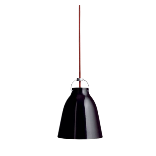 Fritz Hansen Caravaggio Pendel P1 Højglans - Sort/Rød