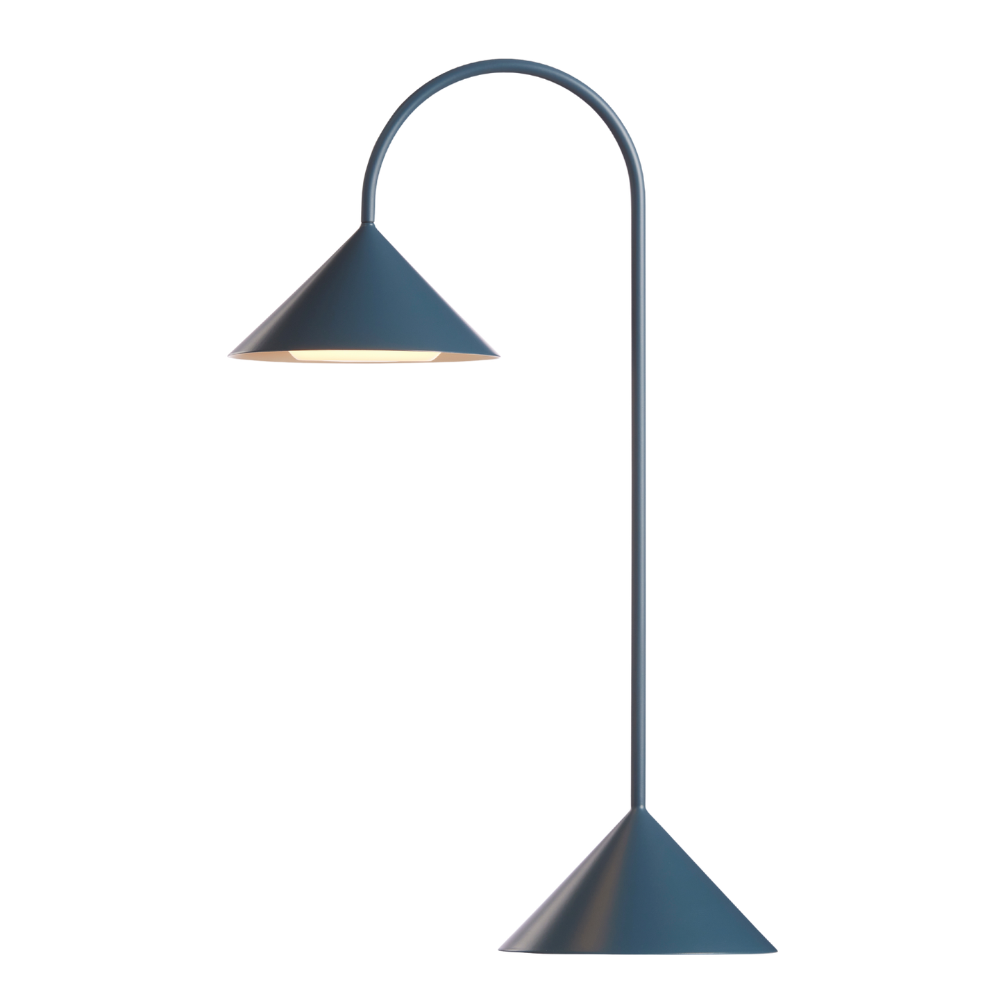 Grasp bordlampen i petroleumsblå - genopladelig