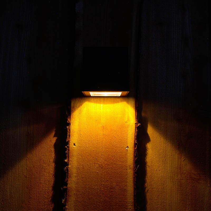 Kube Solcelle væglamper 2-pak - sort