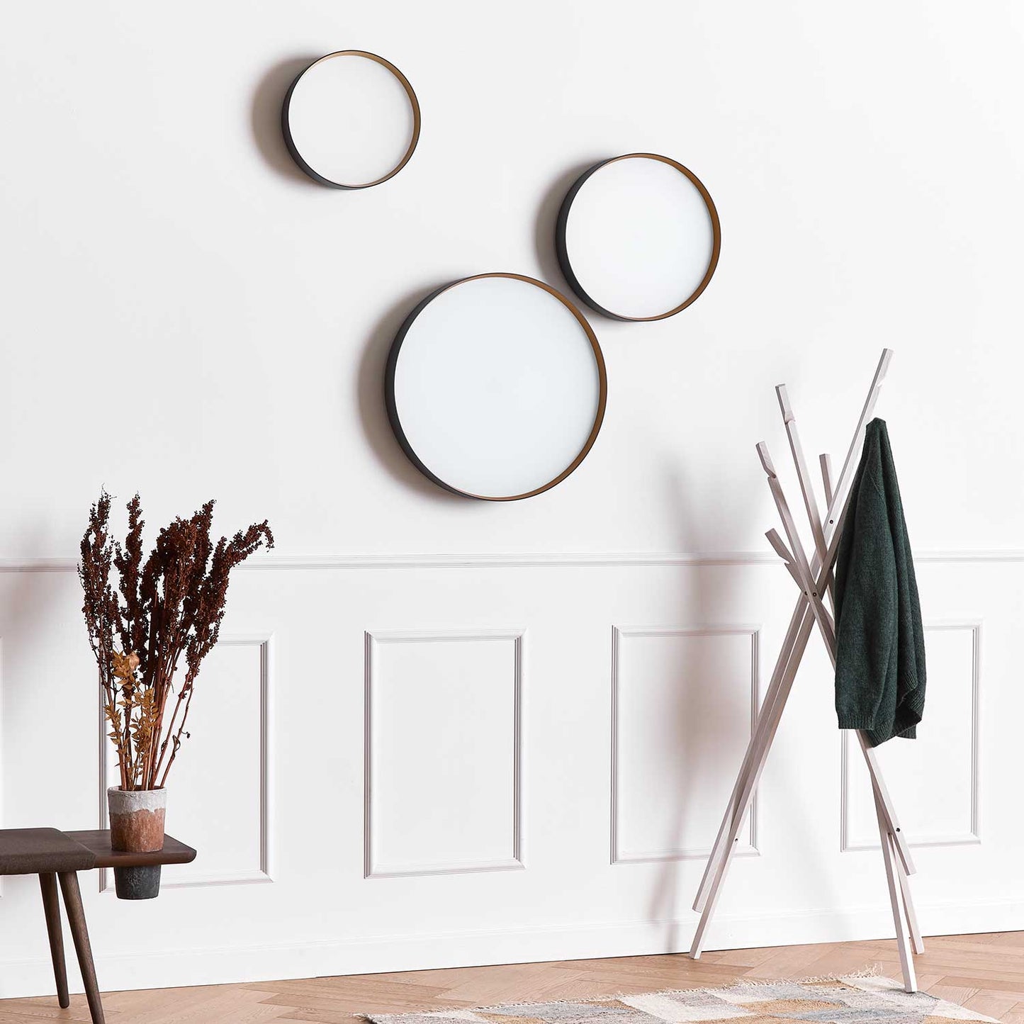 Vävstol design Lucia Taklampa 45 Svart/Guld