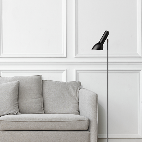 Cph Lighting - Sned golvlampa krom - Svart