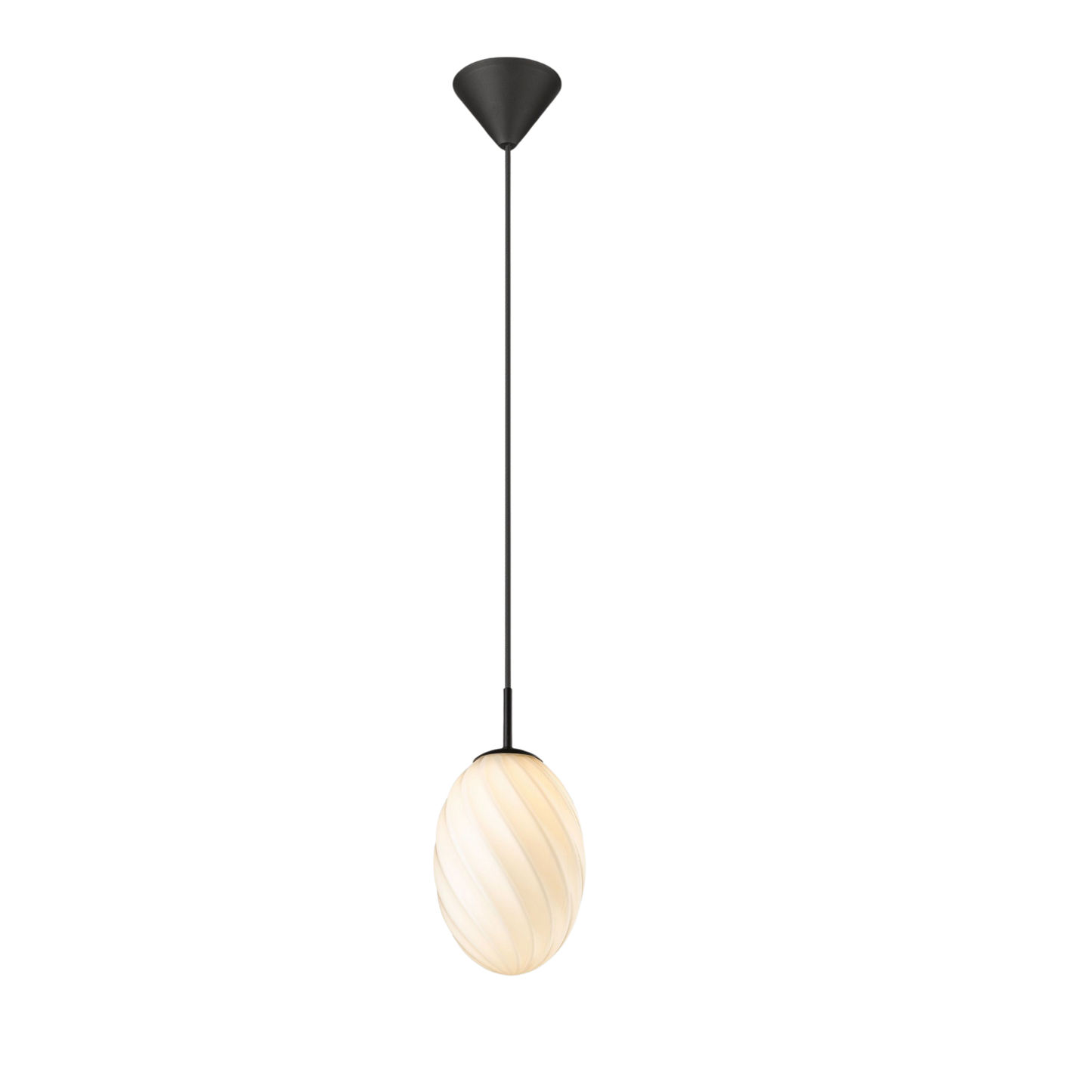 Halo Design Twist Pendel Oval Ø15 - Sort