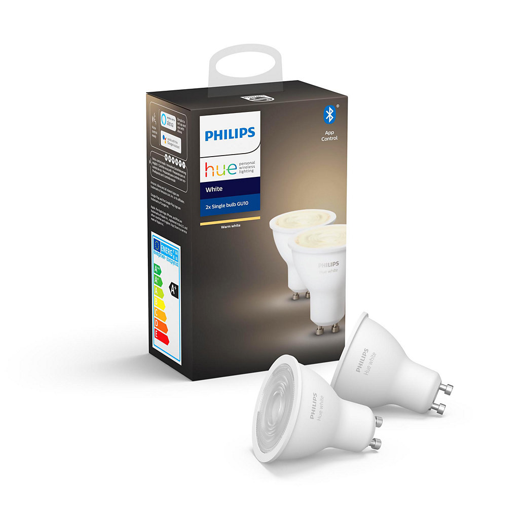 Philips Hue - Hue White GU10 m. Bluetooth 2-pak