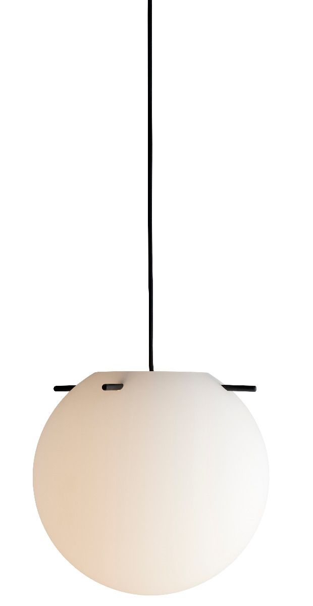 FRANDSEN - - Koi Pendel - Ø32 - Opal Hvid/Sort Stick fra Lampeexperten