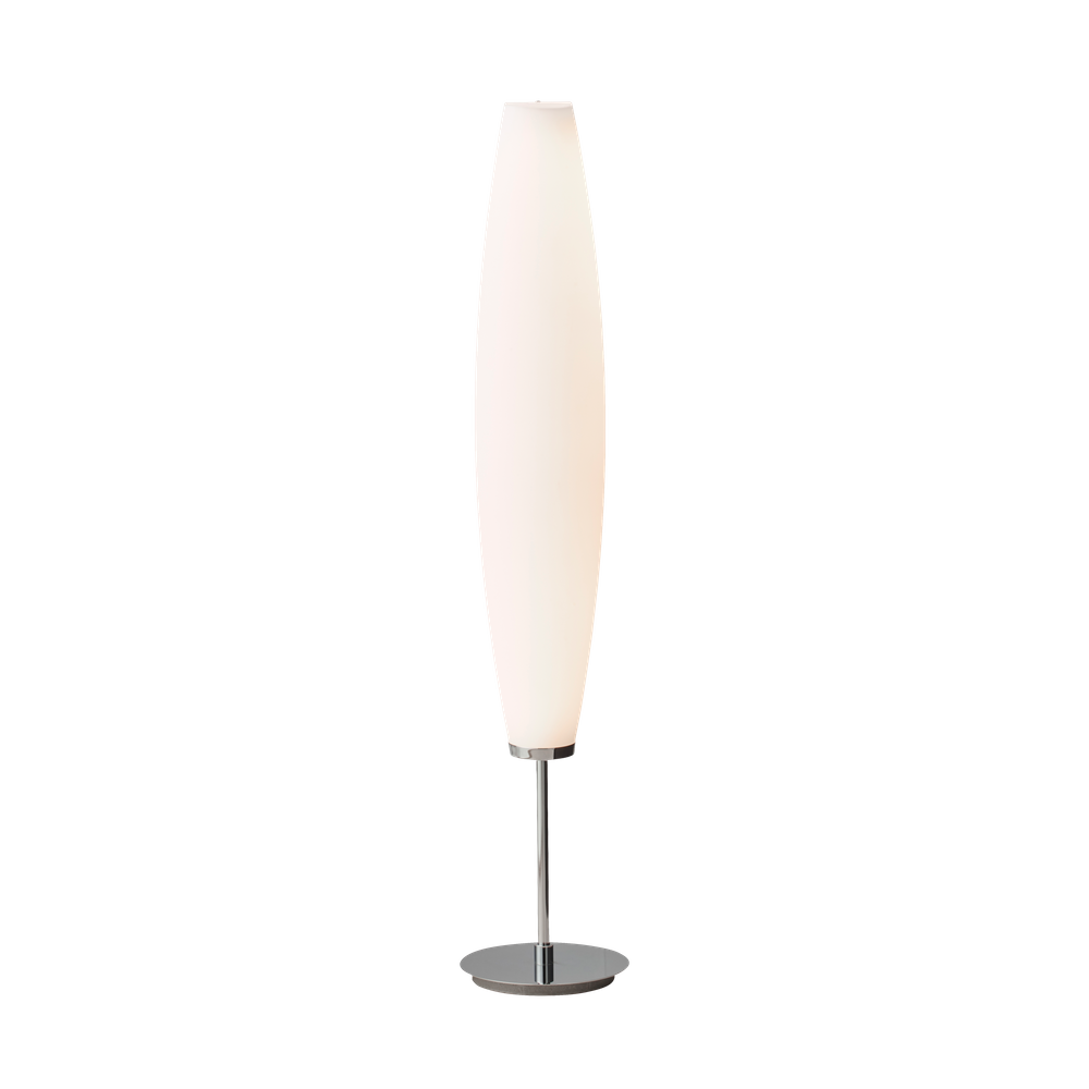 Zenta gulvlampe fra Herstal i opal glas