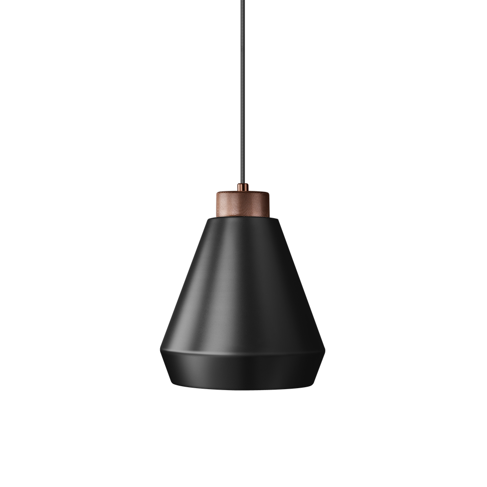 Herstal Edge taklampa M svart E27