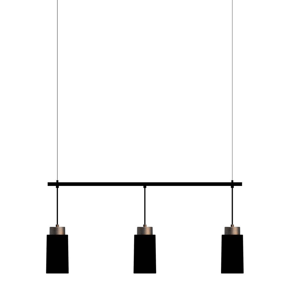 Herstal Edge hänge Trio svart E27