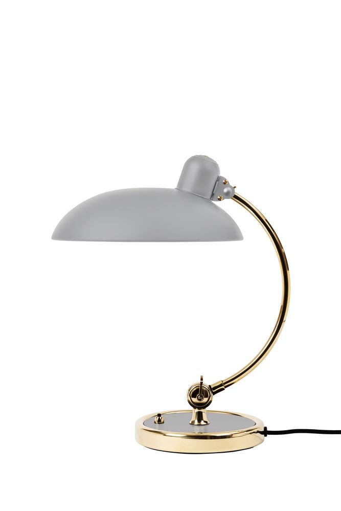 Fritz Hansen - Kaiser Idell Luksus Bordlampe 6631-T Grå/Messing -  fra Lampeexperten