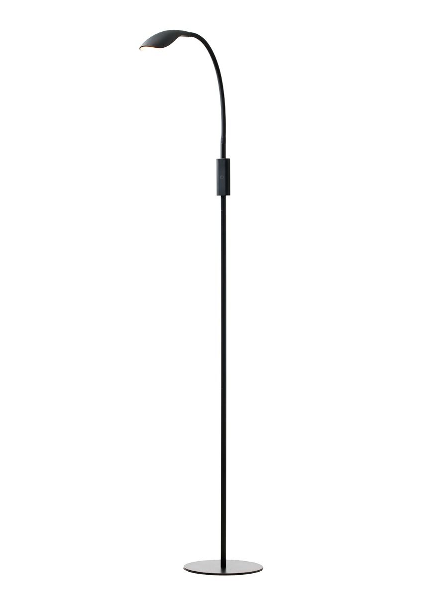 Nielsen Light - GULVLAMPE MAMBA SORT DÆMPBAR fra Lampeexperten